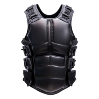 High-Tech Black Body Armor Vest for Tactical and Protective Use png