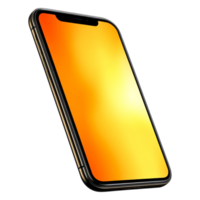 Modern Smartphone with a Bright Gradient Display png