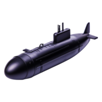Realistic Model of a Submarine for Educational and Creative Use png
