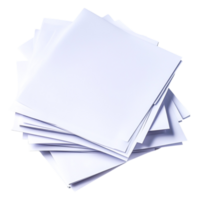 Stack of Blank White Paper Sheets for Various Creative Uses png