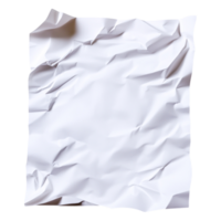 A Crumpled White Paper Texture for Background and Design Use png