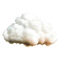 Thick White Cloud Formation on a Clear Blue Sky Background png