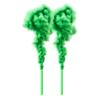 Bright Green Smoke Clouds Rising from Ground in Abstract Background png