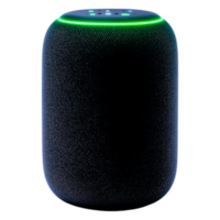 Smart Speaker Device with Illuminated Top, Modern Home Technology png