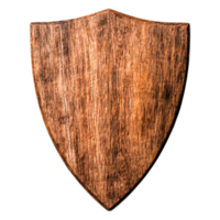 Rustic Wooden Shield With Textured Grain and Unique Shape png