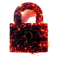 Digital Security Lock with Network Connections and Light Effects png