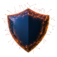 Glow Effect Digital Shield Representing Security and Protection Concept png