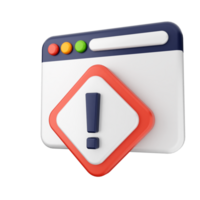 A computer screen with an exclamation mark and a warning sign png