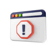 A computer screen with an exclamation point and a red exclamation sign png