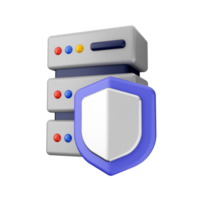 A shield and a server on a black background png