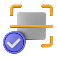 A check mark and a square button on a black background png