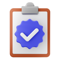 A clipboard with a check mark icon png
