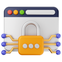 A web browser with a padlock and a computer png