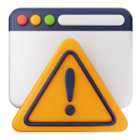 A warning icon with a yellow triangle and an orange exclamation mark png