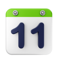 A calendar icon with the number 11 on it png