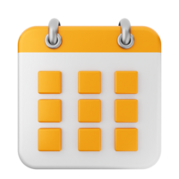 A calendar icon with squares on it png