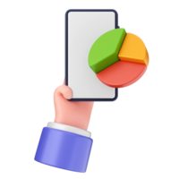 Mobile app icon with pie chart png
