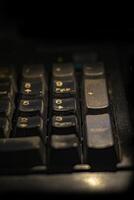 A keyboard with a number pad photo