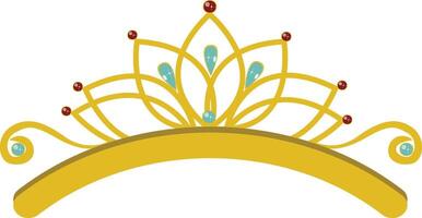 Tiara Crown Icon on White Background vector