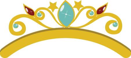 Tiara Crown Icon on White Background. vector