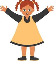 Children's Cartoon Character with Cartoon Design vector