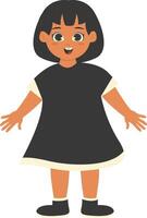 Children's Cartoon Character with Flat Cartoon Design Style vector