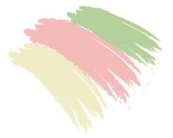 Brushes of different colors. vector