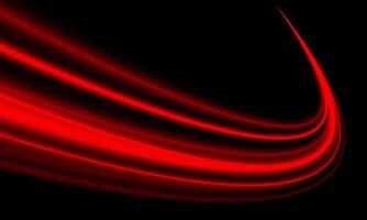 Abstract red light fast speed dynamic on black background vector