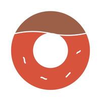 donut simple design vector