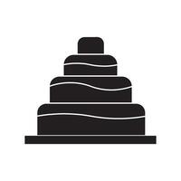 birthday cake simple design vector