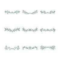 Artistic ornamental underline decorations for invitations and branding vector