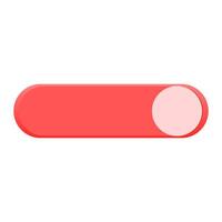 On toggle switch button. illustration vector