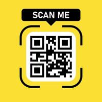Scanning Identification System. Scan Me. vector