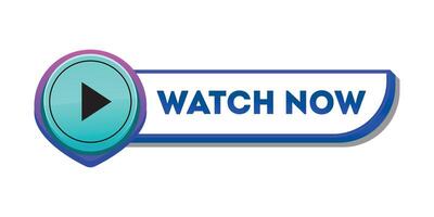 Play with Watch Now. view on a white background. vector