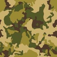Green army camouflage, seamless pattern. Camo military background. Fabric textile print template vector