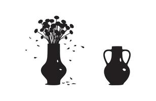 Luxurious flower vases for elegant display vector