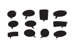 Cool Hand Speech Bubble Collection vector