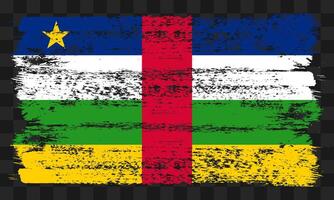 C.A.R flag in grunge style vector