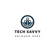 TECH SAVVY tech logo vector