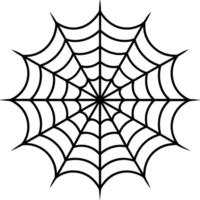 A spider-vector spider spinning a complex side web vector