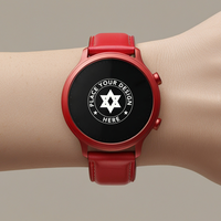 Elegant smartwatch mockup for app design presentations. Use this watch mockup for smart tracker displays and wearable technology showcases. psd