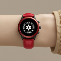 Unique High quality smartwatch mockup featuring a blank screen for UI design. Realistic watch mockup for digital device presentations and smart tracker displays. psd