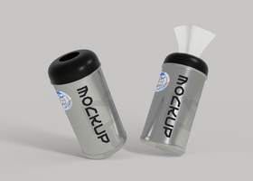 Tissue Tube Mockup for Custom Branding and Product Design psd