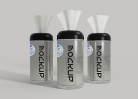 Tissue Tube Mockup for Custom Branding and Product Showcase psd