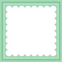 Green and white background color with stripe line shape. Suitable for social media post and web internet ads. Template layout. Frame, boarder for text, picture, advertisement. Empty space vector