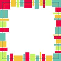Abstract border frame design. Simple isolated on white background. Trendy abstract border frame for banner, logo, flyer, invitation and design template vector