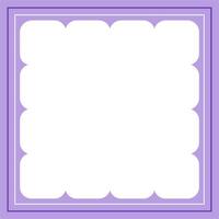 Violet and white background color with stripe line shape. Suitable for social media post and web internet ads. Template layout. Frame, boarder for text, picture, advertisement. Empty space vector