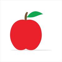 Apple is isolated on a white background vector