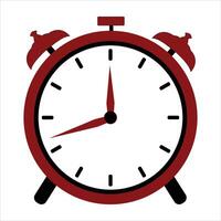 The Alarm clock is isolated on a white background vector