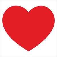 red heart icon vector